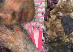 "Shelter" - Abstract Impressionist Portrait, Oil Painting on Panel