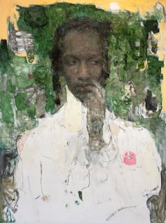 "Preponderance" - Abstract Impressionist Portrait, Oil Painting on Panel
