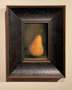 „Birne II (Nr. 18/20)“ – Fotografie auf Museumsglas, mit 24-Karat-Blattgold vergoldet