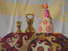 "Caravan" - Impressionist Still-Life and Interior, Oil Painting on Linen
