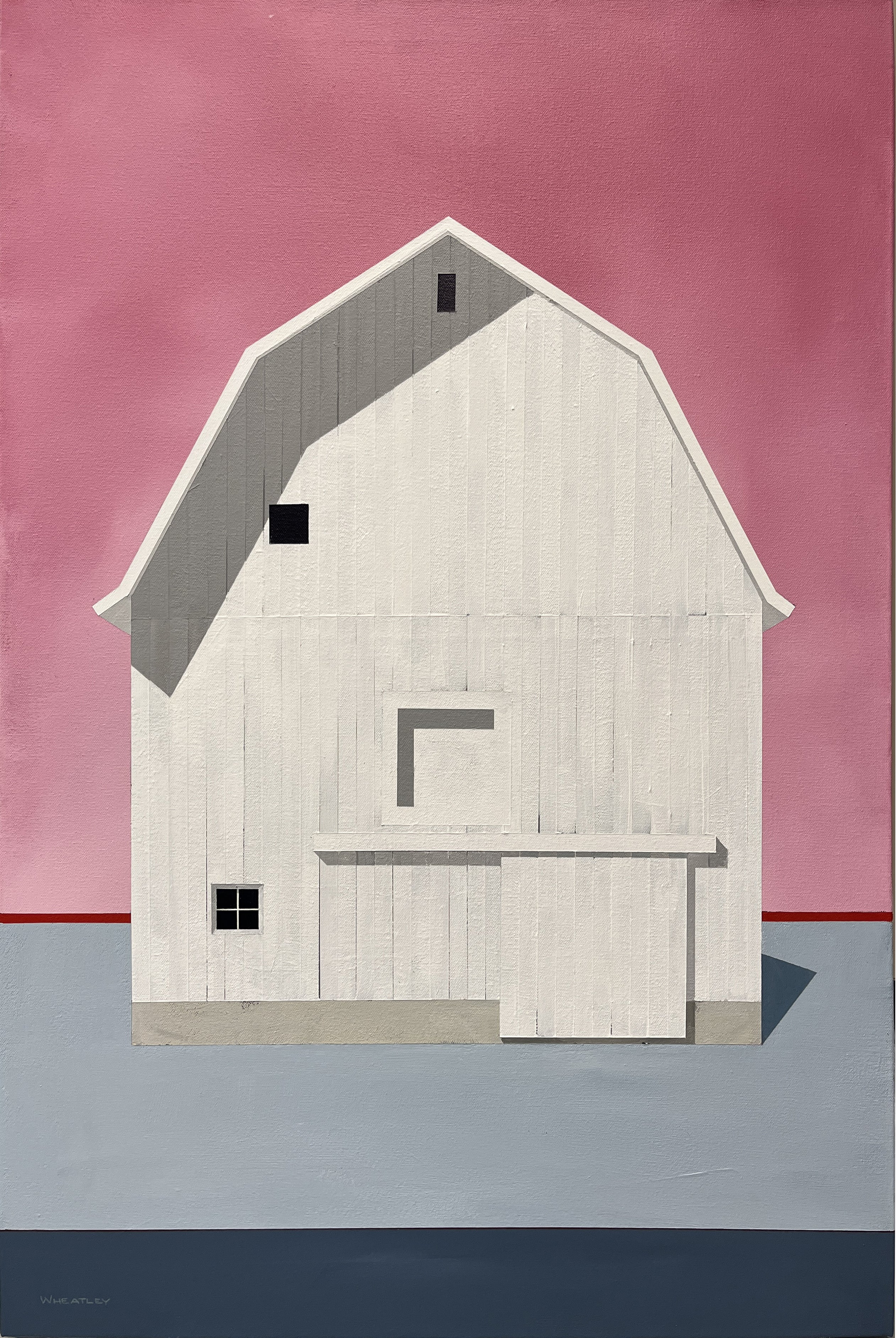 „Something Special“ – Zeitgenössisches Acrylgemälde im Scheunenstil auf Leinwand