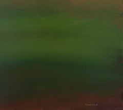 „Am Rande“ – Zeitgenössisches Acrylgemälde auf Leinwand im Scheunenstil
