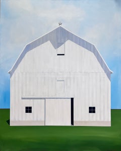 „Down in the Valley“ – Zeitgenössisches Acrylgemälde auf Leinwand im Scheunenstil
