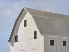 „Viel Weisheit“ – Zeitgenössisches Acrylgemälde auf Leinwand im Scheunenstil