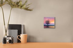 "Mystic 2" - Contemporary Solitary Tree Landscape Acrylic Painting, 2026