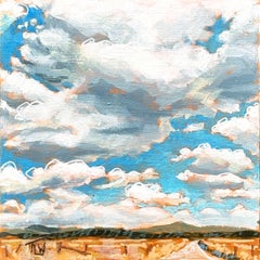 "CO Clouds" - Contemporary Colorado Sky Landscape Acrylic Painting, 2026