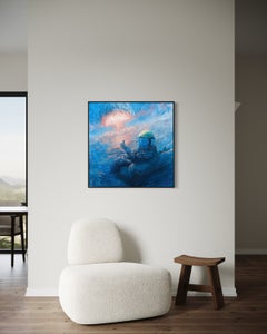 "Goditi l'Apocalisse" - Dipinto a olio su tela in stile surrealista contemporaneo