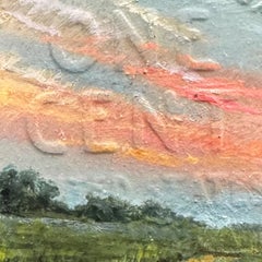 "1937" - Miniature Landscape and Still-Life, Oil Painting on Coin