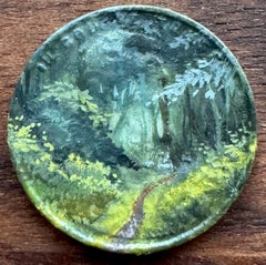 "1935D" - Miniature Forest Landscape, Oil Painting on Coin