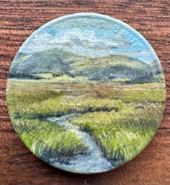 "1956D" - Miniature Landscape, Oil Painting on Coin