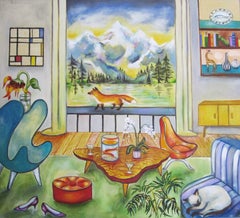 "Mountain View" - Contemporary Still-Life, Oil Painting on Canvas