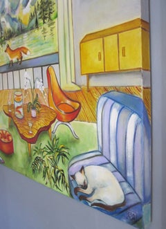 "Mountain View" - Contemporary Still-Life, Oil Painting on Canvas