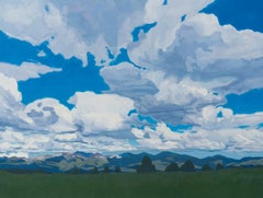 "The Rhythm of the Sky" - Realist Colorado Mountain Sky Landscape Painting