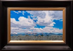 "Where the Light Breaks Study" - Contemporary Mountain Landscape with Dramatic
