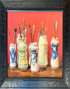 "Sorolla's Studio" - Impressionist Still Life, Oil Painting on Hardboard