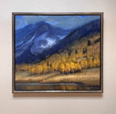 "Music on the Mountain" - Impressionist Rocky Mountain Landscape, Oil Painting