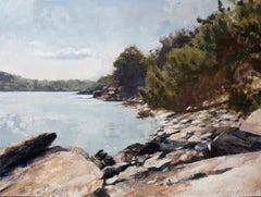 «La luz que cae» - Pintura al óleo contemporánea de la costa de Cornualles, 2026