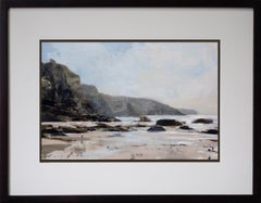 "Into the Light Study" - Contemporary Cornwall Beach Oil Study, 2026