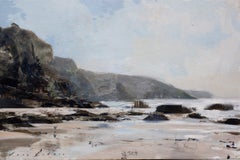 "Into the Light Study" - Contemporary Cornwall Beach Oil Study, 2026