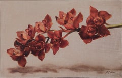 „Cymbidium-Orchideen II“ – Realistisches Stillleben in Öl, 2020