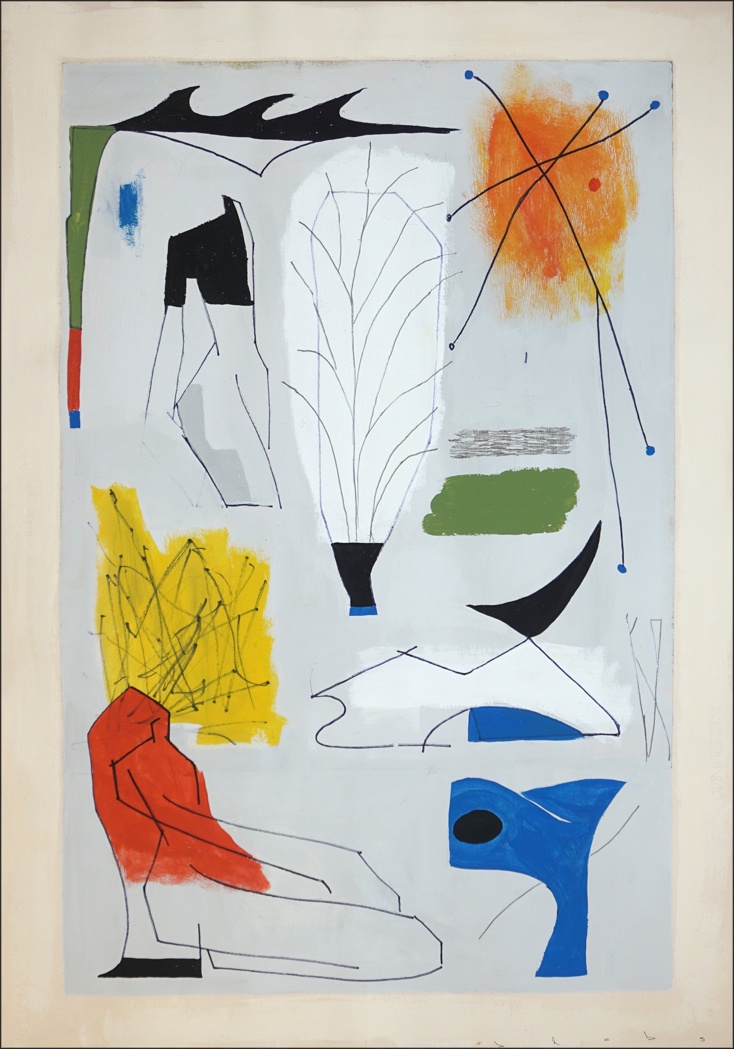 Surrealist Collection, Abstract Figurative Body, Surreal Icons in Primary Tones