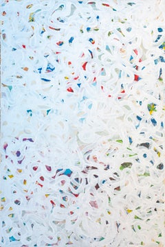 Blanc, Abstract Gestures in White, Modern Vertical Seascape, Fish Flow, 2026