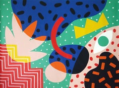 Abstract Fiesta X,  Design giocoso, forme urbane, tele da pittura contemporanea