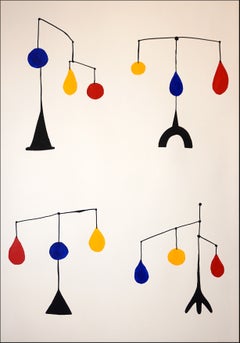 Mobile Versions, Mid Century Modern Inspiration, Primary Tones Balances, Paper