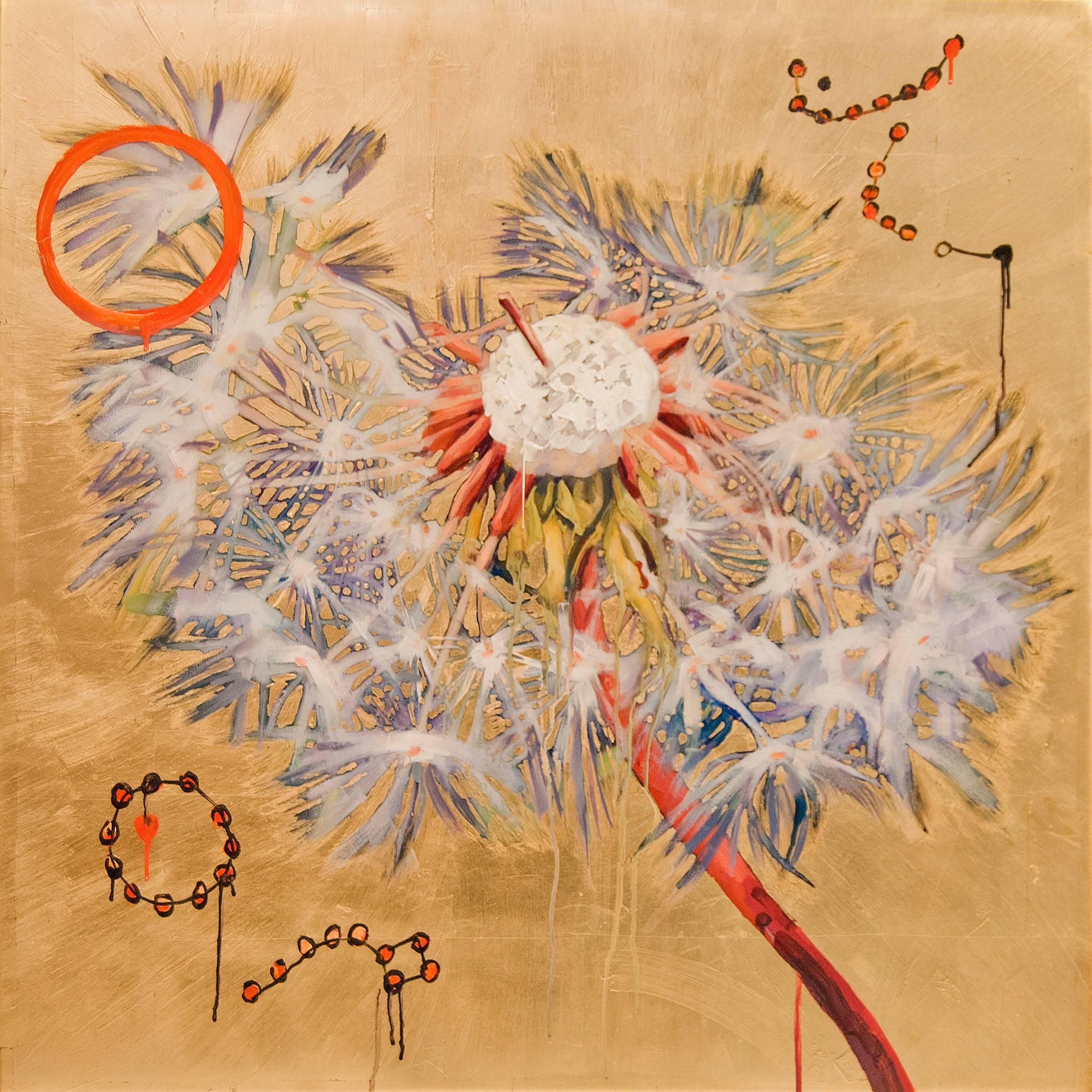 Dandelion Constellation - Mixed Media Art by Hung Liu