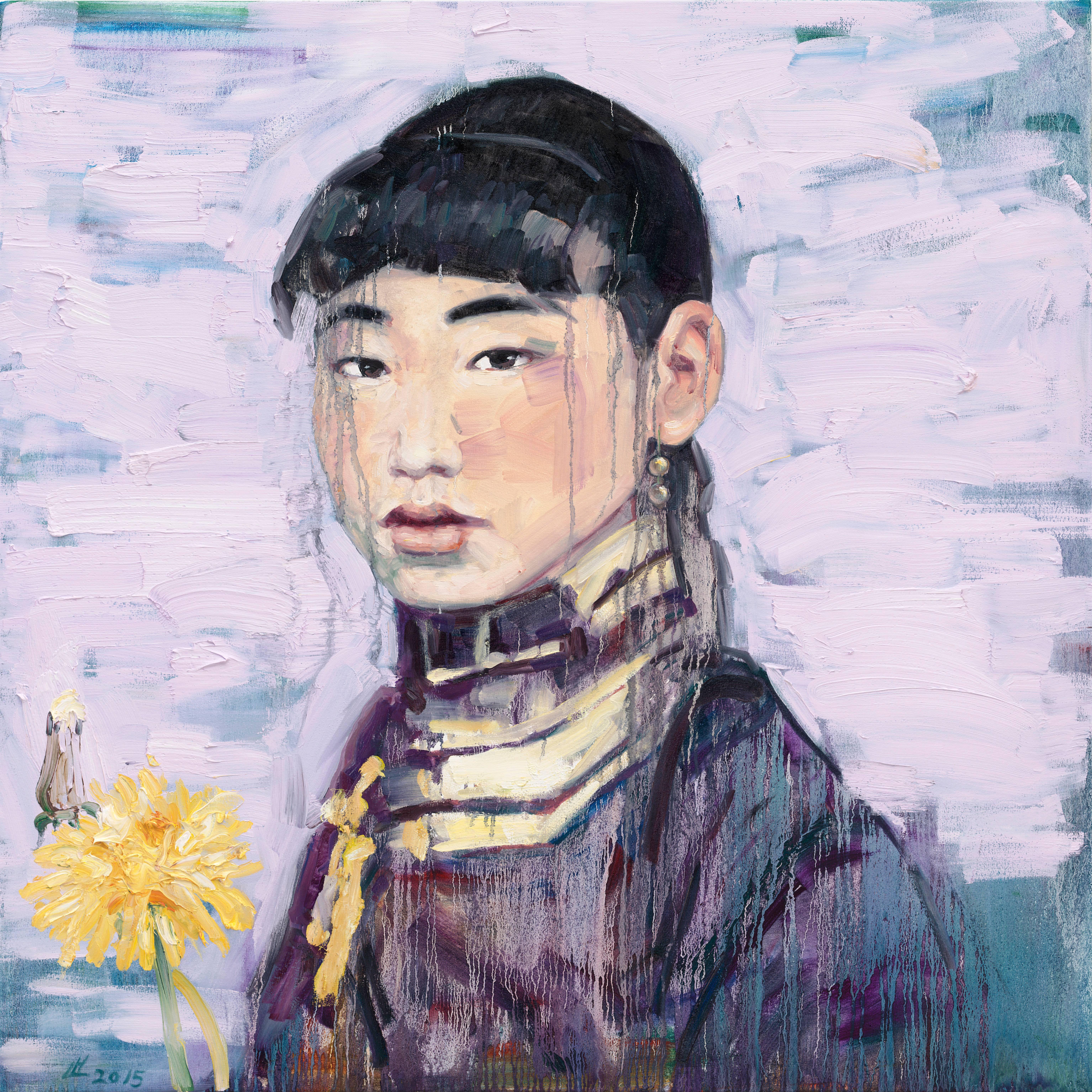 Hung Liu Figurative Painting - Dandelion 12A