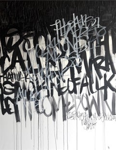 Black and white artwork, contemporary art