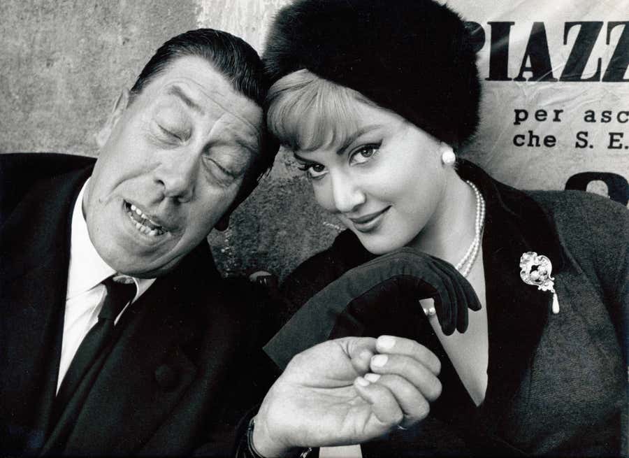 Herbert List — Vintage Film Still - Fernandel & Sylva Koscina, 1959