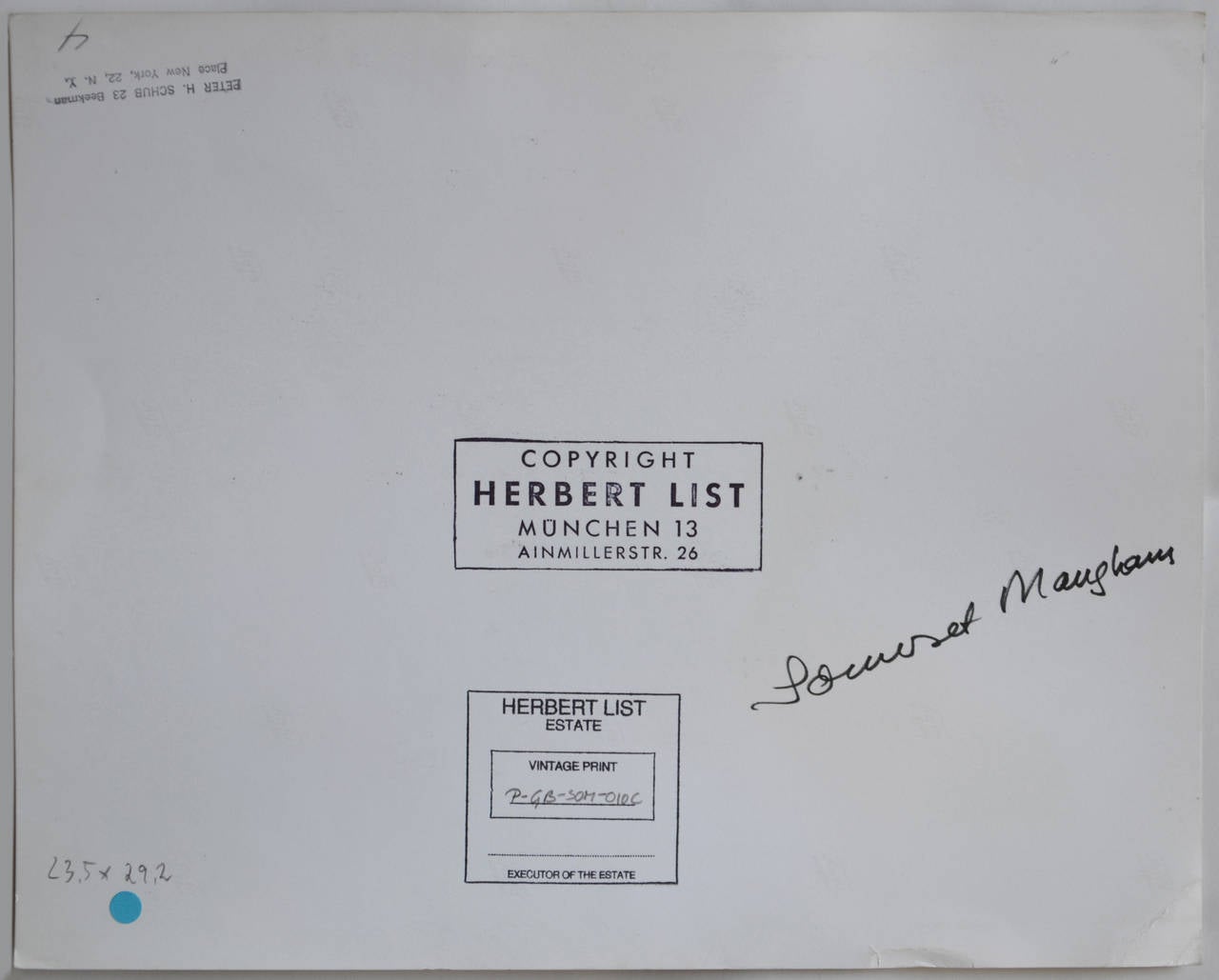 Somerset Maugham - Photograph by Herbert List