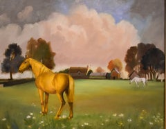 Ölgemälde von Peter Gardner „Das goldene Pferd“