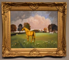 Ölgemälde von Peter Gardner „Das goldene Pferd“