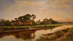 Pintura al óleo de Daniel Sherrin: «La hora tranquila del atardecer»