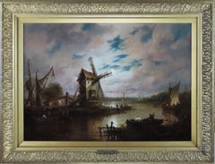 Oil Painting, "A Mill on the Orwell" by John Moore