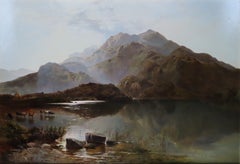Oil Painting, "A View of Loch Katrine", by Sidney Richard Percy