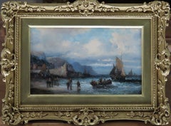 Pair of Oil Paintings, "A Medway Moonlight" By William Anslow Thornley