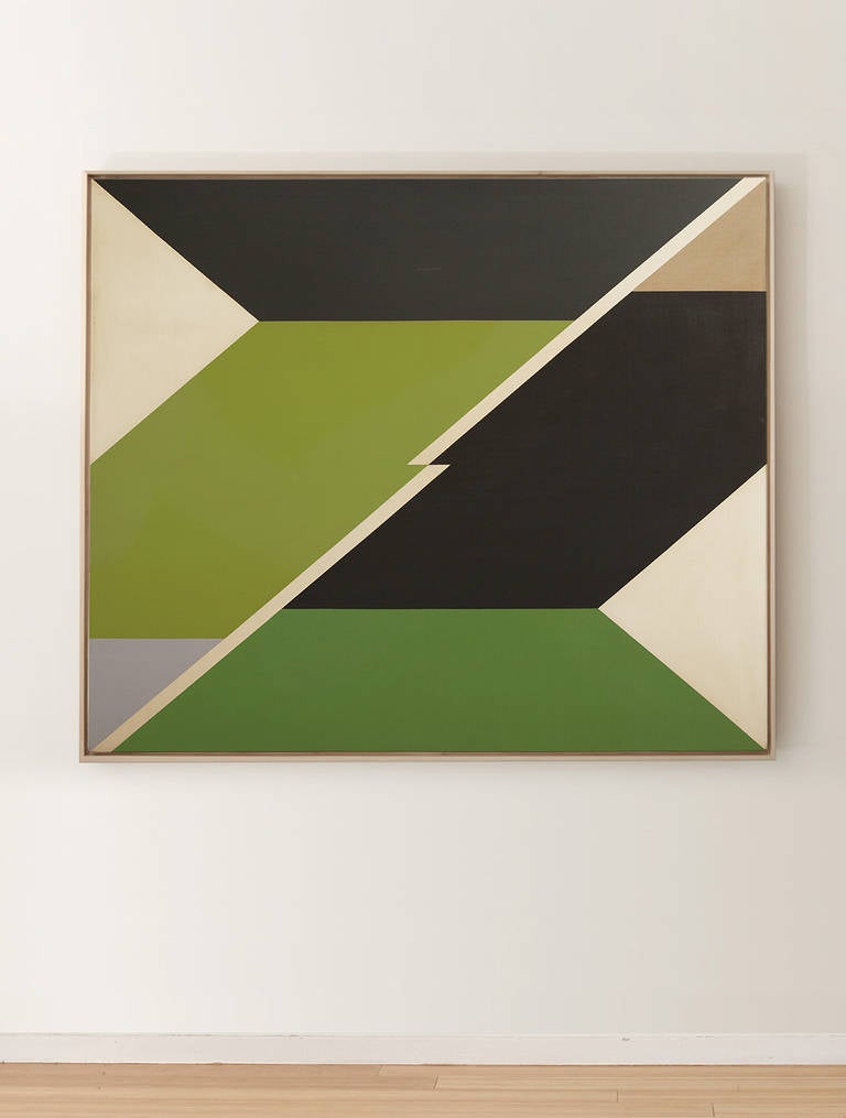 Larry Zox Abstract Painting - Diagonal II