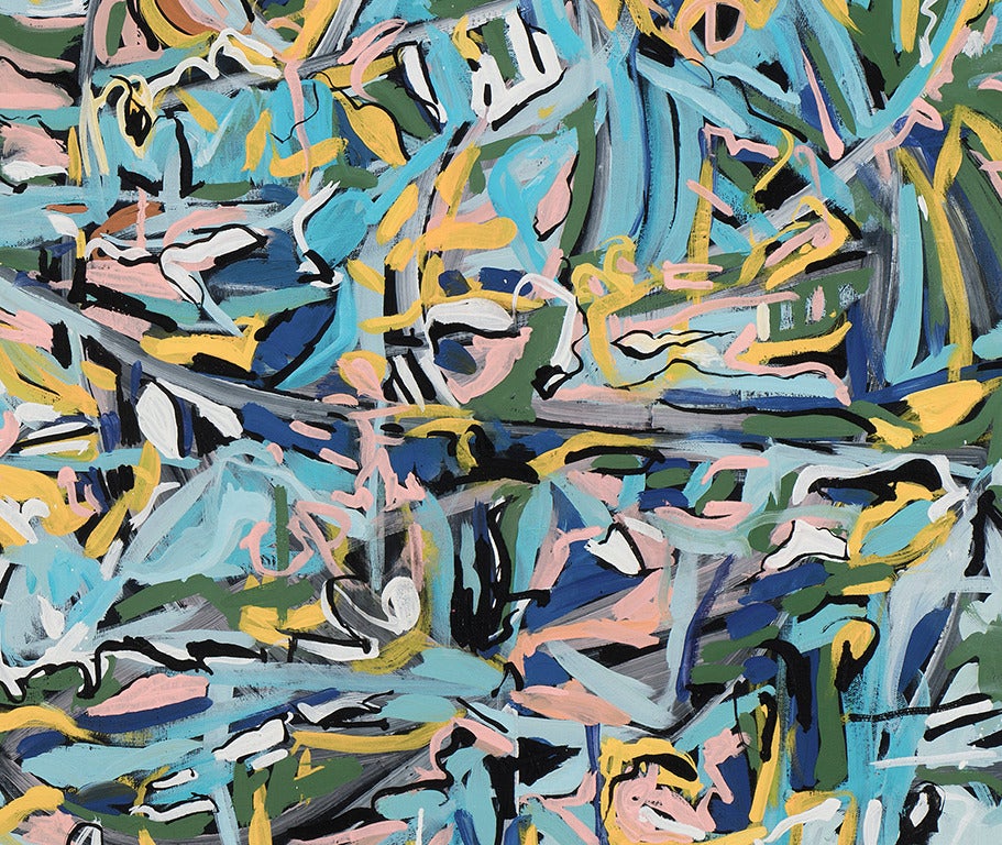 Untitled (Diptych) - Abstract Painting by Chris Pousette-Dart