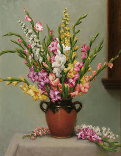 Gladiolus and Delphinium