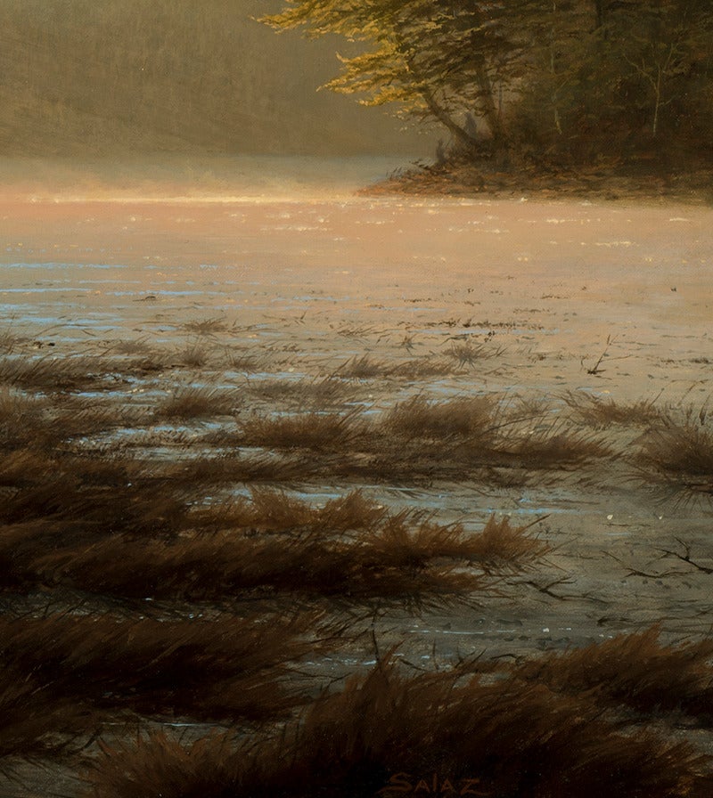 Sunrise Over Icy Lake, Catskills