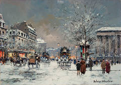 Place de la Madeleine, Winter