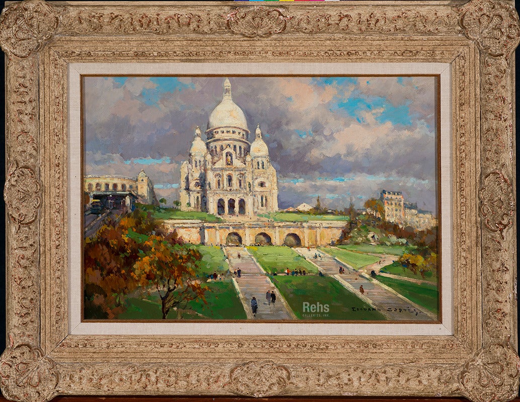 Sacre Coeur - Painting by Édouard Leon Cortès