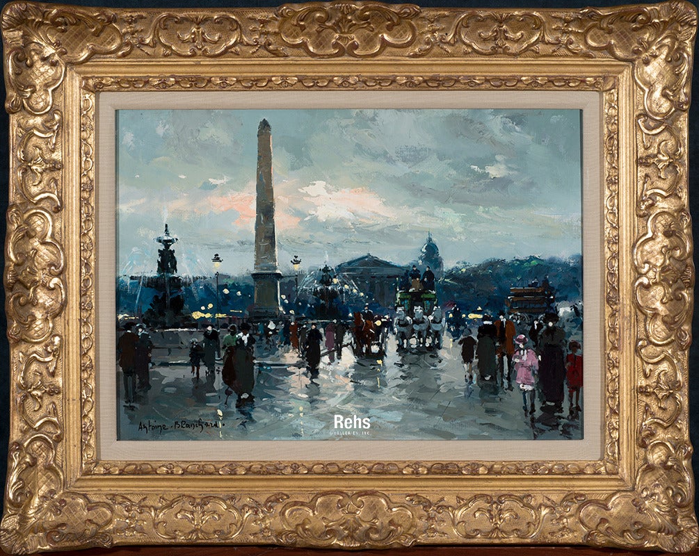 Place de la Concorde - Painting by Antoine Blanchard