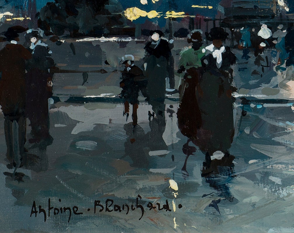 Place de la Concorde - Impressionist Painting by Antoine Blanchard