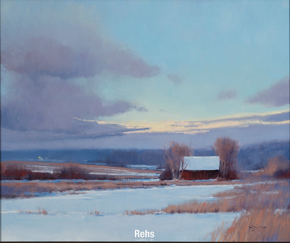 Ben Bauer Landscape Painting - Day Break in Rural Minnesota