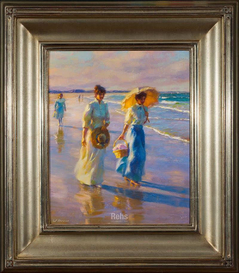 Along the Shoreline - Painting by Gregory Frank Harris