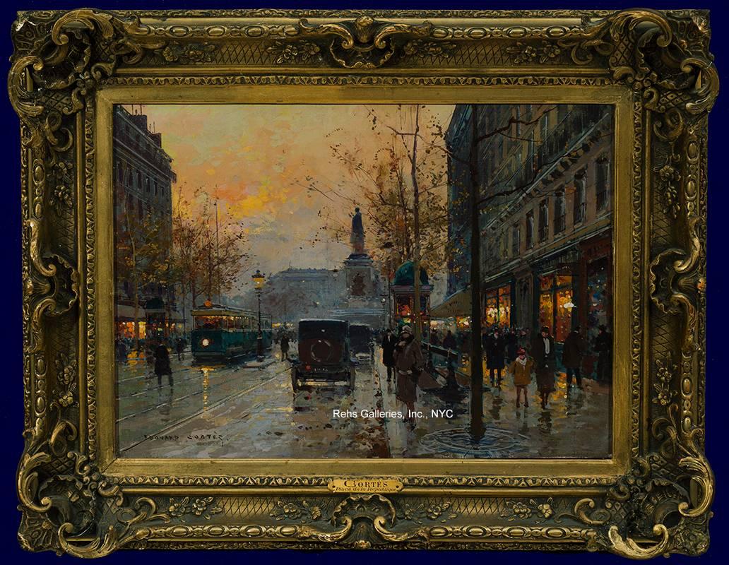 Place de la Republique - Painting by Édouard Leon Cortès